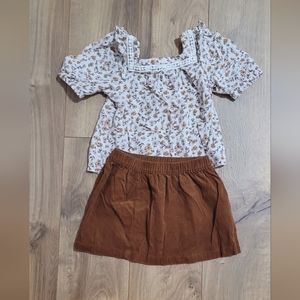 Top/Skirt Set Art Class 3t